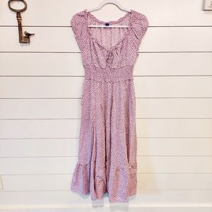 Lavender Floral Maxi Dress